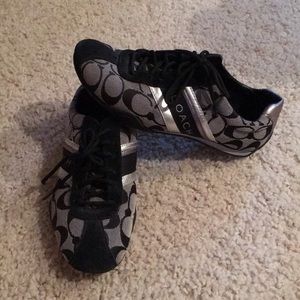 Black Coach sneakers